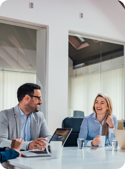 Professionals in a business meeting